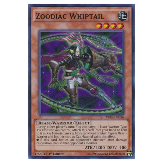 Yu-Gi-Oh! - Raging Tempest - Zoodiac Whiptail (Super Rare) RATE-EN016