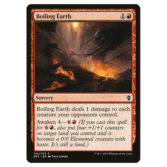 Magic The Gathering - Battle For Zendikar - Boiling Earth - 142/274 (Foil)