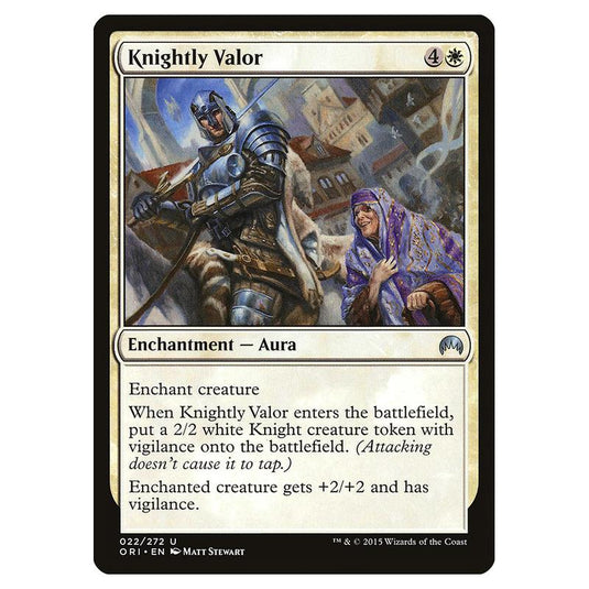 Magic The Gathering - Magic Origins - Knightly Valor - 22/272 (Foil)