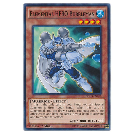 Yu-Gi-Oh! - HERO Strike Structure Deck - Elemental HERO Bubbleman (Common) SDHS-EN012