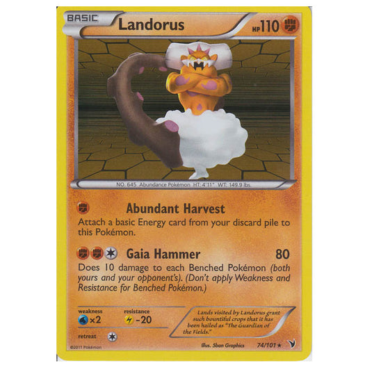 Pokemon - Black & White - Noble Victories - Landorus 74/101