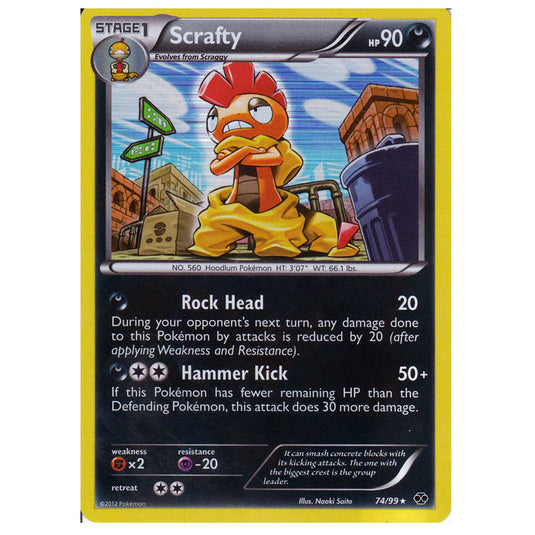 Pokemon - Black & White - Next Destinies - Scrafty 74/99