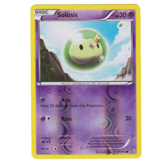Pokemon - Black & White - Legendary Treasures - (Reverse Holo) Solosis - 74/113