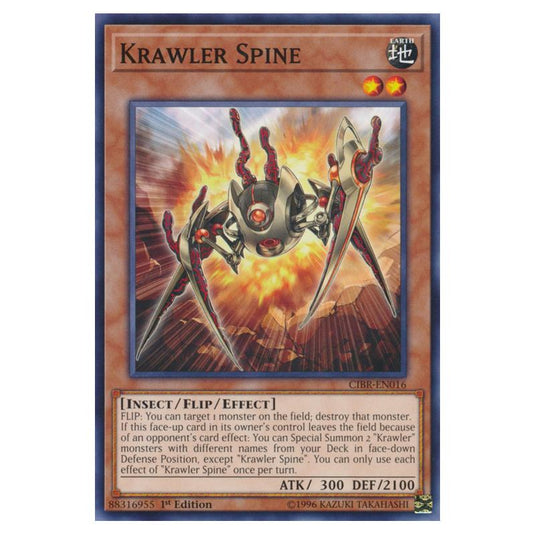Yu-Gi-Oh! - Circuit Break - Krawler Spine (Common) CIBR-EN016