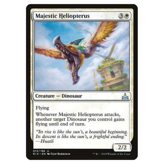Magic The Gathering - Rivals Of Ixalan - Majestic Heliopterus - 13/196 (Foil)