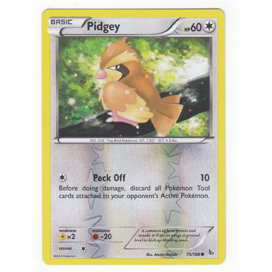 Pokemon - XY - Flashfire - (Reverse Holo) Pidgey - 75/106