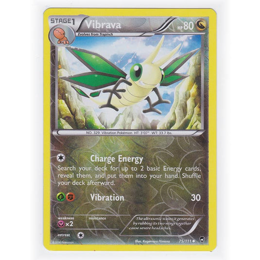 Pokemon - XY Furious Fists - (Reverse Holo) - Vibrava - 75/111