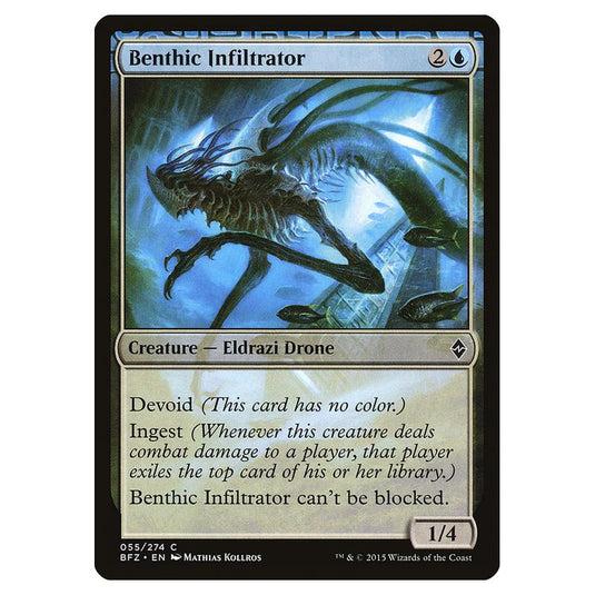 Magic The Gathering - Battle For Zendikar - Benthic Infiltrator - 55/274 (Foil)