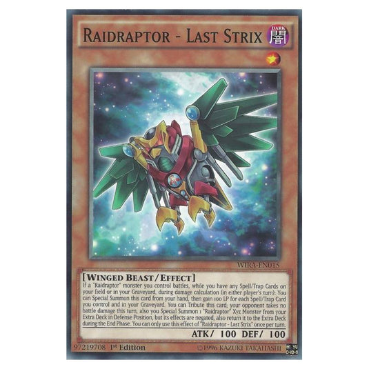 Yu-Gi-Oh! - Wing Raiders - Raidraptor - Last Strix (Common) WIRA-EN015