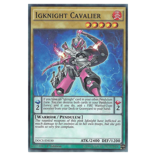 Yu-Gi-Oh! - Dimension of Chaos - Igknight Cavalier (Common) DOCS-EN030