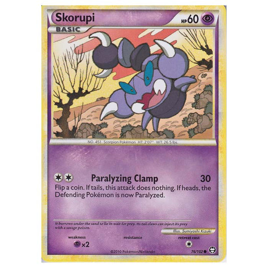 Pokemon - HGSS - Triumphant - Skorupi 76/102