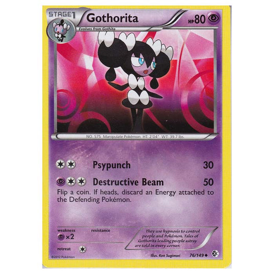Pokemon - Black & White - Boundaries Crossed - Gothorita 76/149