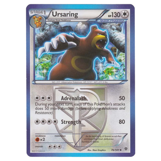 Pokemon - Black & White - Plasma Blast - Ursaring - 76/101