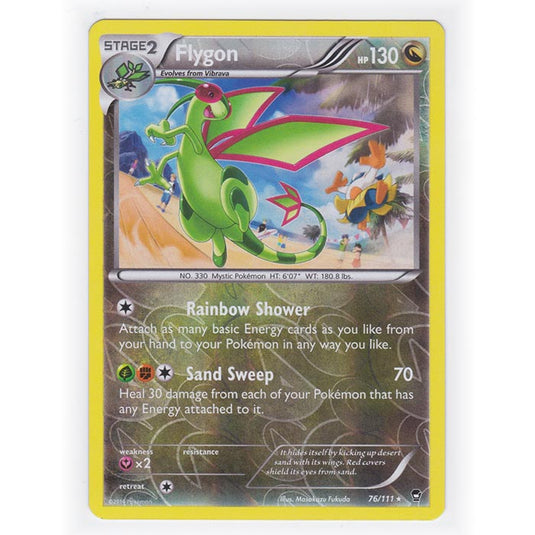 Pokemon - XY Furious Fists - (Reverse Holo) - Flygon - 76/111