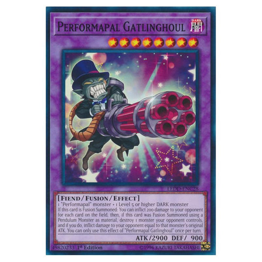 Yu-Gi-Oh! - Legendary Dragon Decks - Performapal Gatlinghoul (Common) LEDD-ENC28