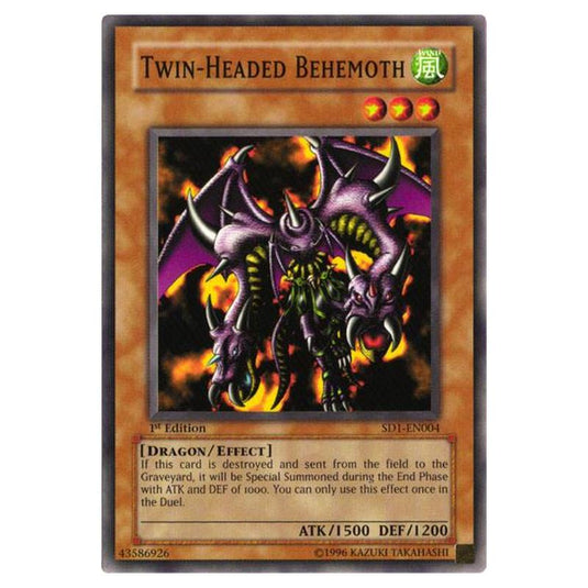 Yu-Gi-Oh! - Structure Deck - Dragon\\'s Roar - Twin-Headed Behemoth (Common) SD1-EN004