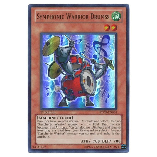 Yu-Gi-Oh! - Storm of Ragnarok - Symphonic Warrior Drumss (Super Rare) STOR-EN034