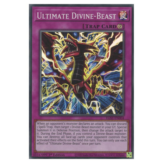 Yu-Gi-Oh! - Egyptian God Deck - Slifer the Sky Dragon - Ultimate Divine-Beast (Super Rare) EGS1-EN004