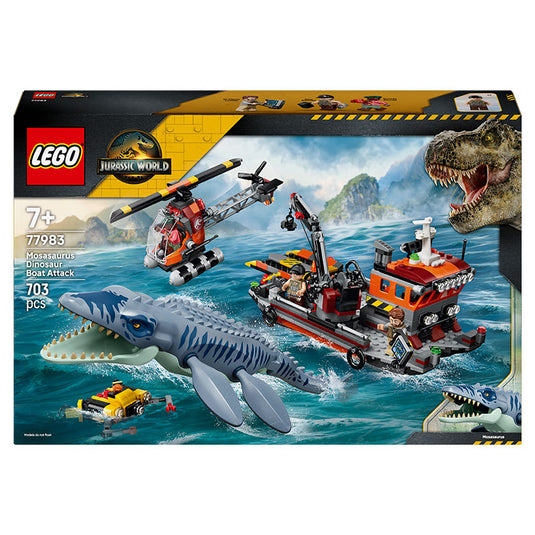 Lego - Jurassic World - Mosasaurus Dinosaur Boat Attack #77983