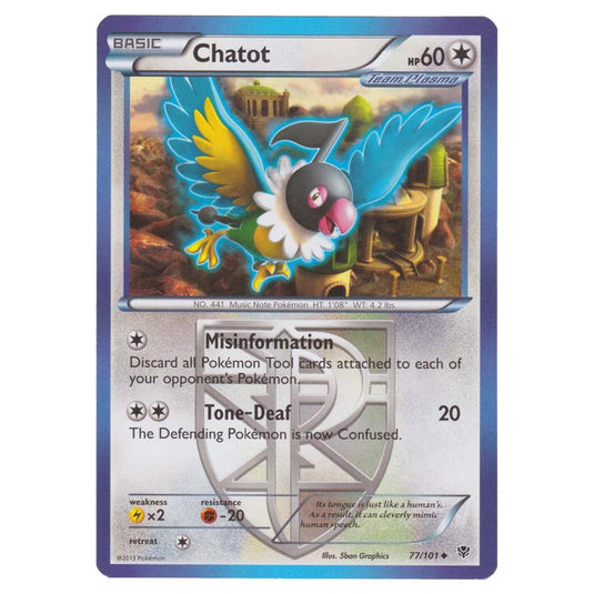 Pokemon - Black & White - Plasma Blast - Chatot - 77/101