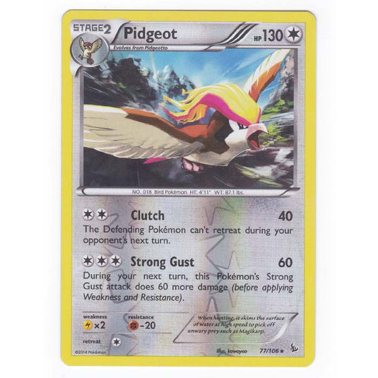 Pokemon - XY - Flashfire - (Reverse Holo) Pidgeot - 77/106