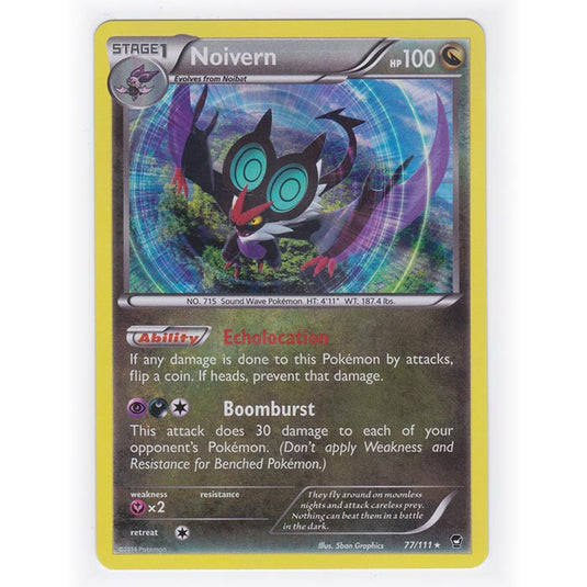 Pokemon - XY Furious Fists - (Reverse Holo) - Noivern - 77/111