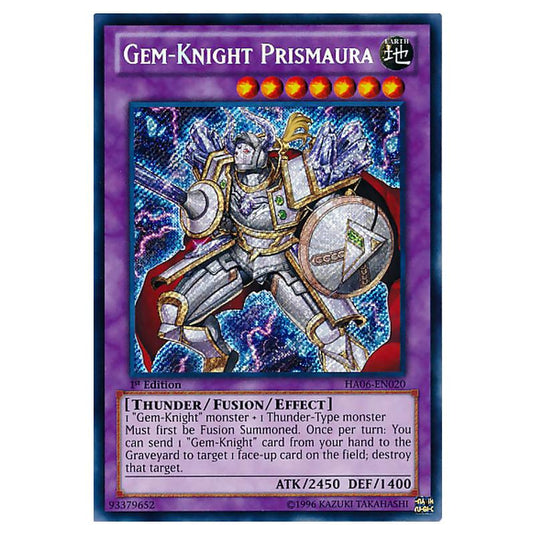 Yu-Gi-Oh! - Hidden Arsenal 6 - Omega Xyz - Gem-Knight Prismaura (Secret Rare) HA06-EN020