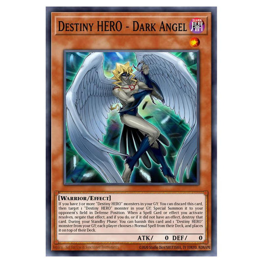 Yu-Gi-Oh! - Speed Duel GX - Duel Academy Box - Destiny HERO - Dark Angel (Common) SGX1-ENB09