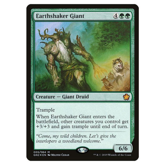 Magic The Gathering - Game Night 2019 - Earthshaker Giant - 5 (Foil)