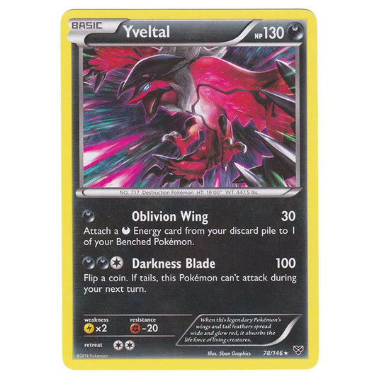 Pokemon - XY Base Set - Yveltal - 78/146