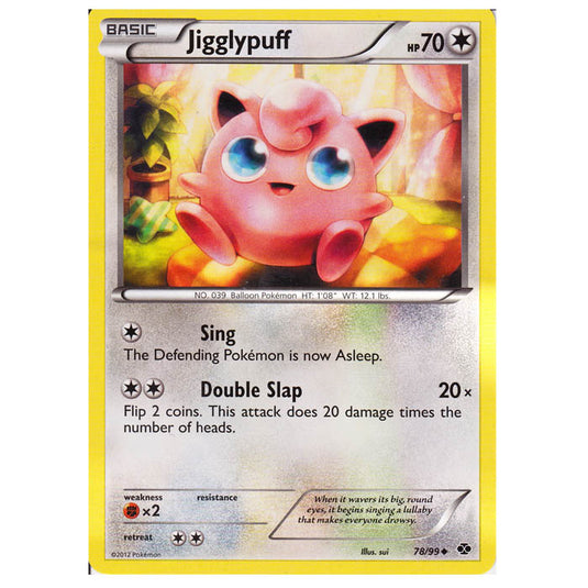 Pokemon - Black & White - Next Destinies - Jigglypuff 78/99