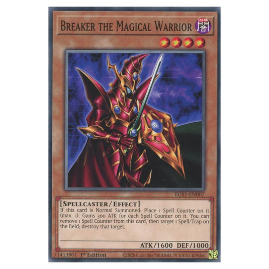 Yu-Gi-Oh! - Egyptian God Deck - Slifer the Sky Dragon - Breaker the Magical Warrior (Common) EGS1-EN007