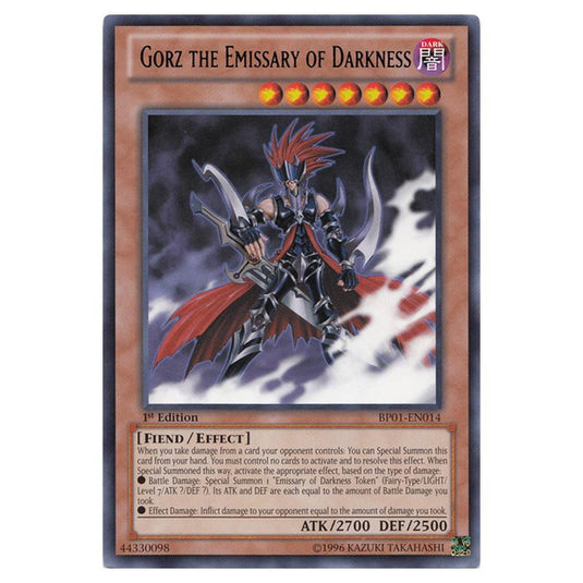 Yu-Gi-Oh! - Battle Pack - Epic Dawn - Gorz the Emissary of Darkness (Rare) BP01-EN014