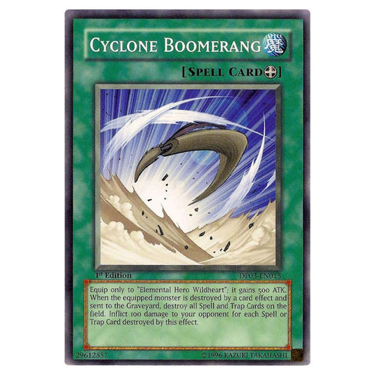 Yu-Gi-Oh! - Duelist Pack - Jaden Yuki 2 - Cyclone Boomerang (Common) DP03-EN015