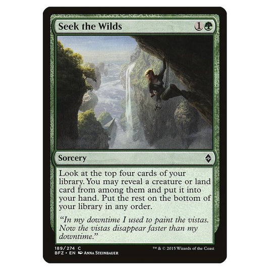 Magic The Gathering - Battle For Zendikar - Seek The Wilds - 189/274 (Foil)