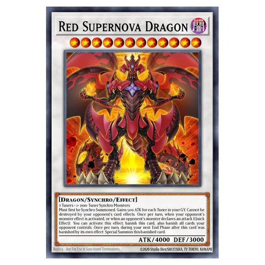 Yu-Gi-Oh! - Structure Deck - The Crimson King - Red Supernova Dragon (Super Rare) SDCK-EN044