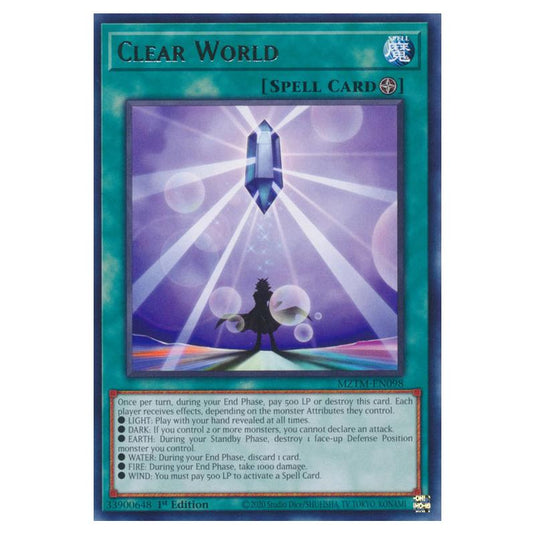 Yu-Gi-Oh! - Maze of the Master - Clear World (Rare) MZTM-EN098