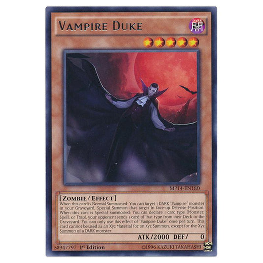 Yu-Gi-Oh! - 2014 Mega-Tin Mega Pack - Vampire Duke (Rare) MP14-EN180