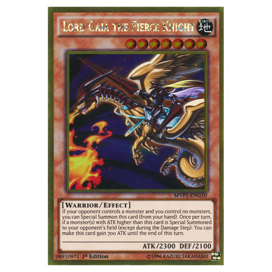 Yu-Gi-Oh! - Yu-Gi-Oh! The Dark Side of Dimensions Movie Pack - Gold Edition - Lord Gaia the Fierce Knight (Gold Rare) MVP1-ENG50