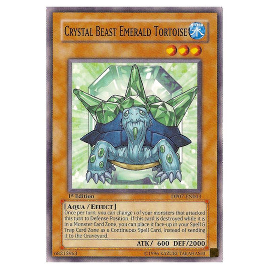 Yu-Gi-Oh! - Duelist Pack - Jesse Anderson - Crystal Beast Emerald Tortoise (Common) DP07-EN003