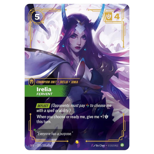 Riftbound: League of Legends TCG - Spiritforged - Irelia - Fervent - 225/221