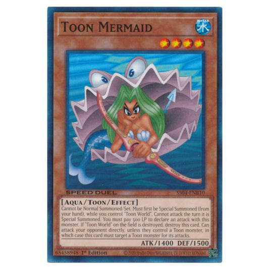 Yu-Gi-Oh! - Speed Duel Starter Decks - Match of the Millennium - Toon Mermaid (Common) SS04-ENB10