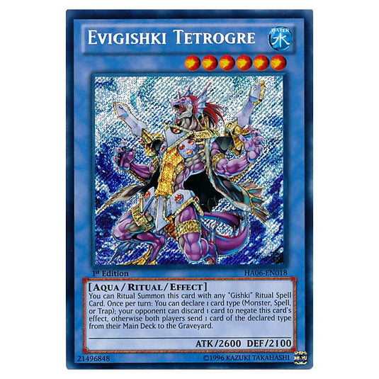 Yu-Gi-Oh! - Hidden Arsenal 6 - Omega Xyz - Evigishki Tetrogre (Secret Rare) HA06-EN018