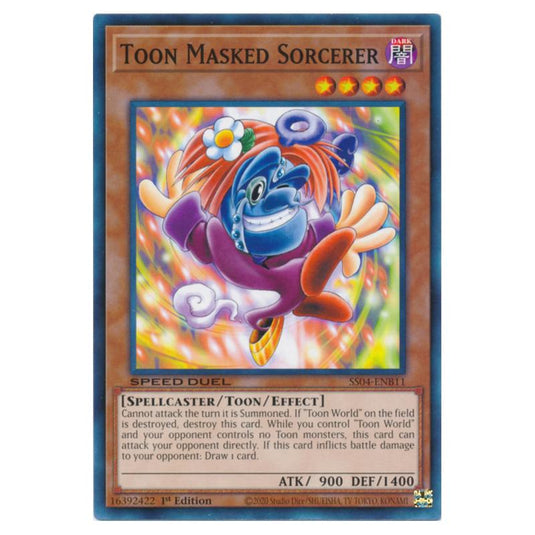 Yu-Gi-Oh! - Speed Duel Starter Decks - Match of the Millennium - Toon Masked Sorcerer (Common) SS04-ENB11