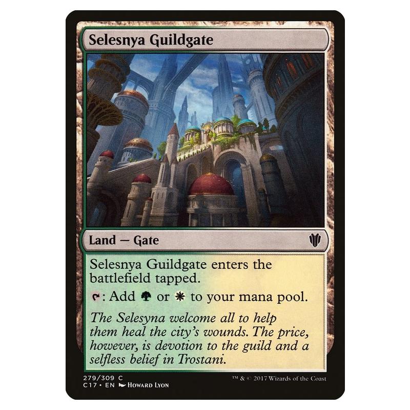 Magic The Gathering - Commander 2017 - Selesnya Guildgate - 279/309 Magic The Gathering - Commander 2017 - Selesnya Guildgate - 279/309