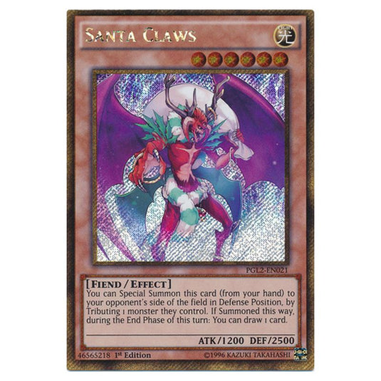 Yu-Gi-Oh! - Premium Gold - Return of the Bling - Santa Claws (Gold Secret Rare) PGL2-EN021