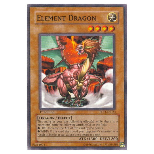 Yu-Gi-Oh! - Soul of the Duelist - Element Dragon (Common) SOD-EN023