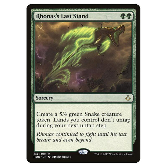 Magic the Gathering - Hour of Devastation - Rhonas\\'s Last Stand - 132/199