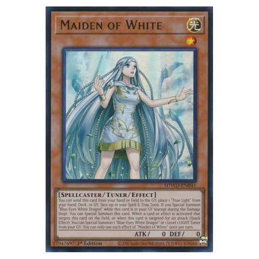 Yu-Gi-Oh! - Structure Deck - Blue-Eyes White Destiny - Maiden of White (Quarter Century Secret Rare) SDWD-EN041