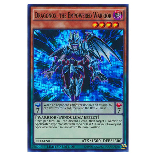 Yu-Gi-Oh! - 2016 Mega-Tins - Dragonox, the Empowered Warrior (Super Rare) CT13-EN006